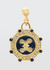 Armenta Old World Diamond And Enamel Medallion Enhancer In Ow