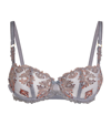 Chantelle Women's Champs Elysses Lace Unlined Demi Bra In 0pv Slate Grey