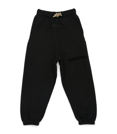 Essentials Logo-appliquéd Cotton-blend Jersey Sweatpants In Black