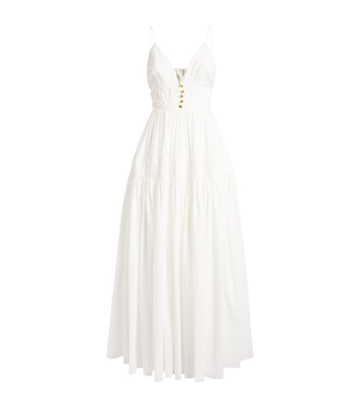 Aje Tiered Grace Maxi Dress In Ivory