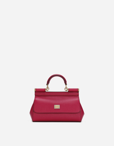 Dolce & Gabbana Small Sicily Handbag In Fuchsia