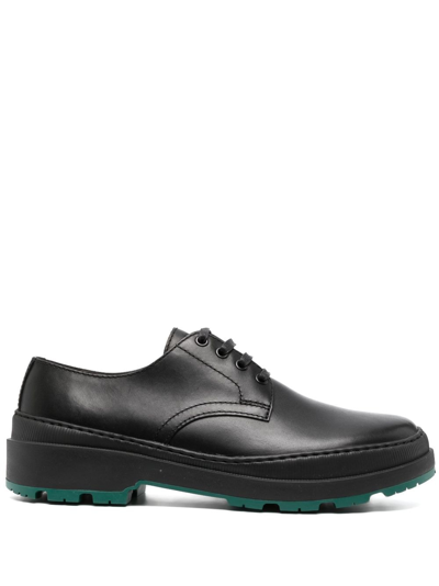 Camper Brutus Trek Leather Derby Shoes In Black