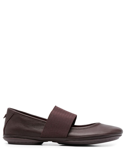 Camper Right Nina Ballerinas In Burgundy