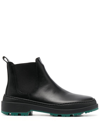 Camper Brutus Leather Ankle Boots In Black