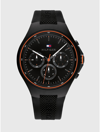 TOMMY HILFIGER SPORT WATCH WITH BLACK SILICONE STRAP