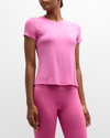 Alo Yoga Stretch T-shirt In Paradise Pink