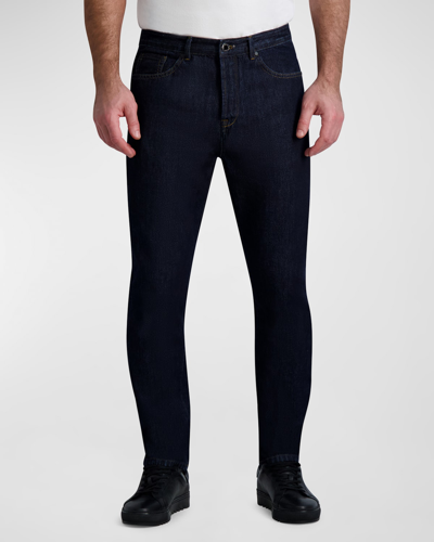 Karl Lagerfeld Men's Slim-fit Denim Pants In Dark Blue
