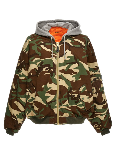 Vetements Printed Cotton Twill Bomber Jacket In Camouflage