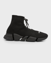 Balenciaga Speed 2.0 Lace-up Recycled-knit Trainers In 1013 Black