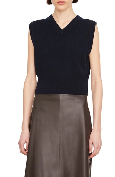 Vince Women's Shrunken Wool & Cashmere-blend Vest In Coastal