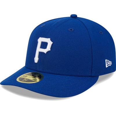 New Era Men's  Royal Pittsburgh Pirates White Logoâ Low Profile 59fifty Fitted Hat