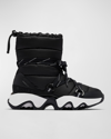 Sorel Kinetic Impact Puffy Lace-up Snow Boots In Black Sea Salt