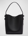 Christian Louboutin Cabachic Mini Spike Leather Shoulder Bag In Black