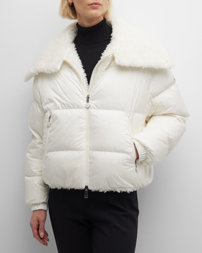 Moncler Murray Reversible Down Jacket In White
