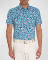 Robert Graham Auto Expo Performance Polo In Jade Green