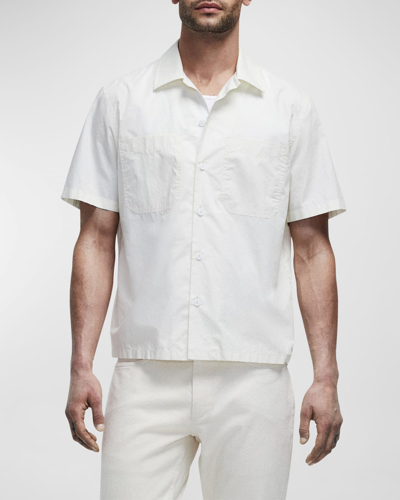 Rag & Bone Stanton Cotton Shirt In White