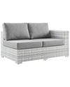 Modway Convene Outdoor Patio Right-arm Loveseat In Grey