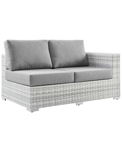Modway Convene Outdoor Patio Right-arm Loveseat In Grey