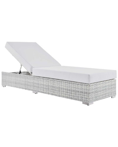 Modway Convene Outdoor Patio Chaise In Gray