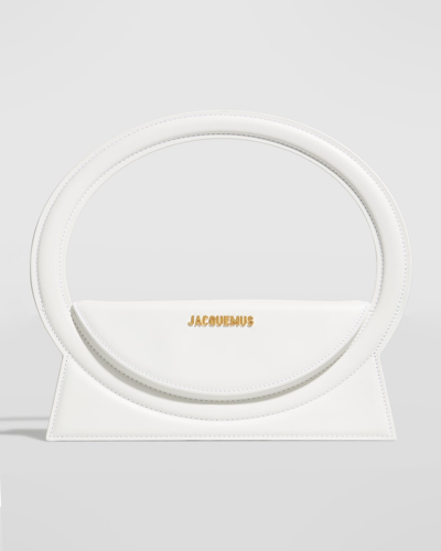 Jacquemus Le Sac Rond Top-handle Bag In White