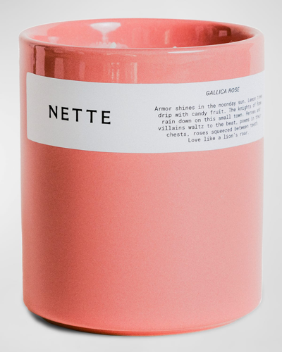 Nette Gallica Rose Candle, 311 G In Pink