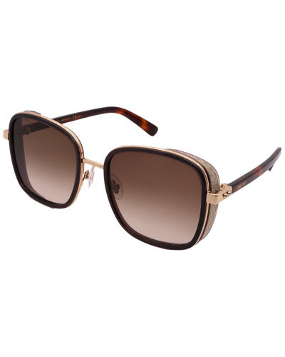 Jimmy Choo Women's Elva//s 54mm Sunglasses In Gold