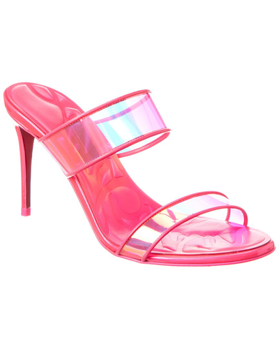 Christian Louboutin Just Loubi 85 Vinyl & Patent Sandal In Multi