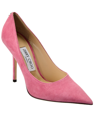 Jimmy Choo Love 100 Suede Pumps In Candy Pink