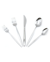 Lorena 20pc Eclipse Stainless Steel Silverware Flatware Cutlery Set In Silver