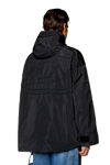 DIESEL NYLON JACKET WITH PIPED OVAL D LOGO