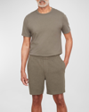 Vince Men's Boucle Pull-on Shorts In Cypress