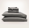 Boll & Branch Organic Signature Textured Stripe Sheet Set In Stone