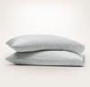 Boll & Branch Organic Signature Climbing Vine Pillowcase Set In Shore