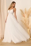 Lulus Height Of Love White Embroidered Beaded Backless A-line Gown In White