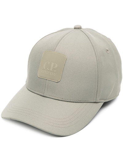 C.p. Company Logo-patch Curved-peak Cap In Green