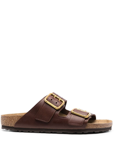 Birkenstock Arizona Bold Leather Sandals In Roast