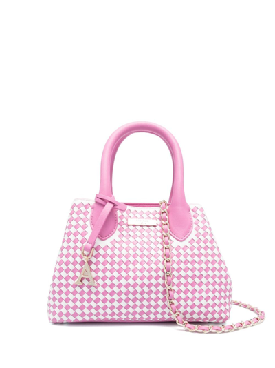 Aspinal Of London Mini Paris Leather Tote Bag In Pink