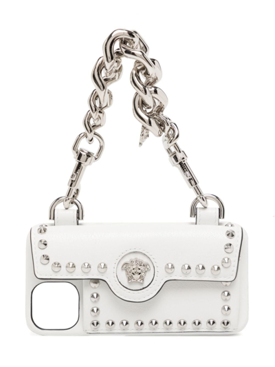 Versace Medusa-motif Chain Iphone Cover In White