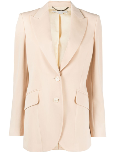 Stella Mccartney Tailored Single-breasted Blazer In Neutrals