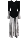CHLOÉ PLEATED KNITTED MAXI DRESS