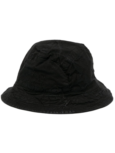 C.P. COMPANY LOGO-EMBROIDERED BUCKET HAT