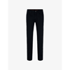 Hugo Boss Regular-fit Trousers In Cotton Twill With Signature Label In Black