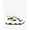 Steve Madden Possession Multi Panel Chunky Sneakers In Tan Mix In Black/comb