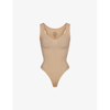 Skims Womens Clay Sculpt Ruched Stretch-woven Body