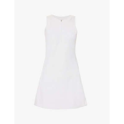 Lululemon Grid-texture Sleeveless Tennis Dress In White