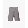 Carhartt Wip  Terrell Single Knee Blue Striped Bermuda Shorts In Dark Navy  Wax