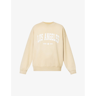 Anine Bing Sweatshirt Jaci University Los Angeles In Yellow