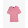 Ted Baker Mens Pink Tywinn Regular-fit Short-sleeve Cotton T-shirt