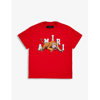 Amiri Kids' Printed Cotton T-shirt In Red