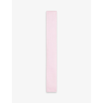 Ted Baker Mens Dusky-pink Kallino Knitted Tie